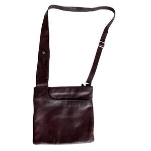 Radley London Brown Leather Messenger Crossbody Bag